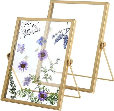 Obrázek produktu pro Oboustranný rámeček na fotografie 15 x 20 cm, zlatý, kovový