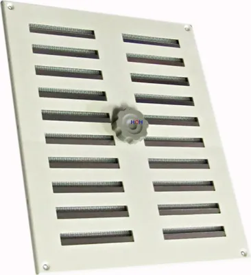 Produktbild von Lüftungsgitter LG 3025 SW Schiebegitter Alu Weiß PVD 300 x 250 Zuluft Abluftgitter