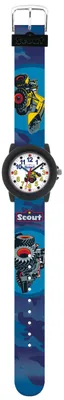 Produktbild von Jungen Armbanduhr Landmaschinen von Scout aus Kunststoff, blau