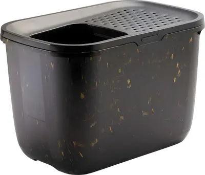Produktbild von SAVIC Katzentoilette Hop In schwarz/gold