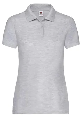 Image de Fruit of the Loom - Polo pour femmes LT1865 (S) (gris chiné)