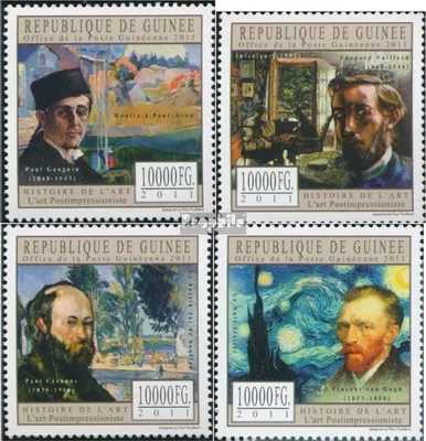 Produktbild von Briefmarken Guinea 2011 Mi 8814-8817 (kompl. Ausgabe) postfrisch Post-Impressionismus
