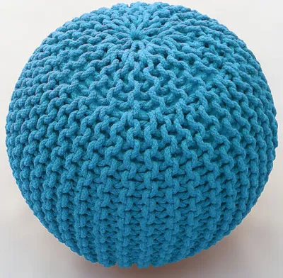 Image de Pouf cool turquise (50x50 cm)