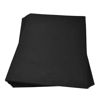Produktbild von Moosgummiplatte  schwarz 300 x 450 x 2 mm