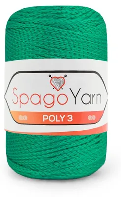 Produktbild von Spagoyarn Macrame Poly3 Kordel 1,5mm 100g Absynth