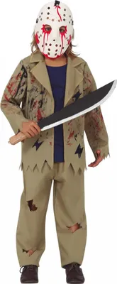 Produktbild von Crystal Lake  Halloween Kinderkostüm Größe: XL / 10-12 Jahre
