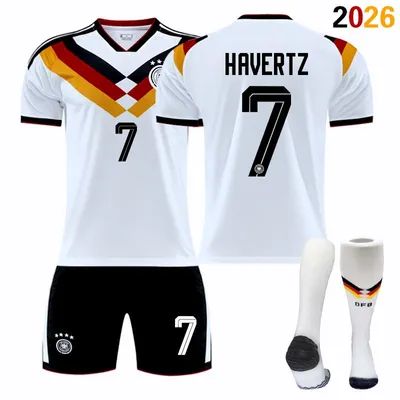 Produktbild von #7 HAVERTZ Germany home ground  2026 World Cup football jersey for Kids and Adults SIZE:16