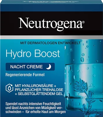 Produktbild von Neutrogena Hydro Boost Nacht Creme Gesichtscreme Feuchtigkeitscreme ölfrei 50ml