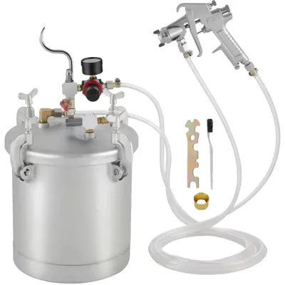Produktbild von Farbspritzsystem, 10L Volumen, Betriebsdruck 45-60 PSI, Luftverbrauch 6,0-8,8 CFM, Kompatibel mit Metall, Musterbreite 7,1" bis 9,1"