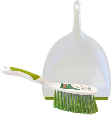 Immagine prodotto di Scopa, Paletta, Bianco/Verde 23,5X35X8Cm