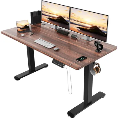 Zdjęcie produktu dla Stół biurko elektrycznie regulowane - 140x70 cm - wysokość 72-118 cm