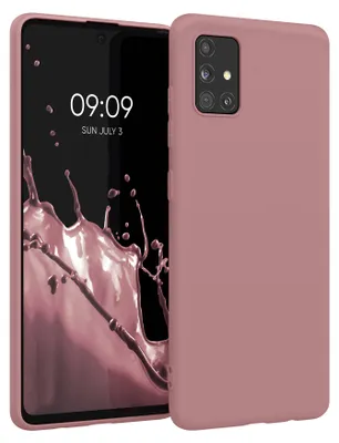 Produktbild von kwmobile Handyhülle für Samsung Galaxy A51 Hülle - TPU Case - Kabelloses Laden - Schutzhülle Cover in Altrosa