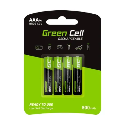 Obrázek produktu pro Green Cell GR04 4x AAA HR03 nabíjecí baterie 800 mAh