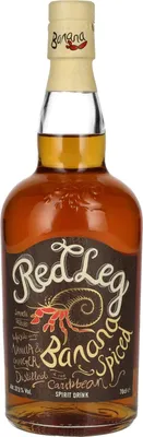 Produktbild von RedLeg Banana Spiced Rum 37,5% Vol. 0,7l