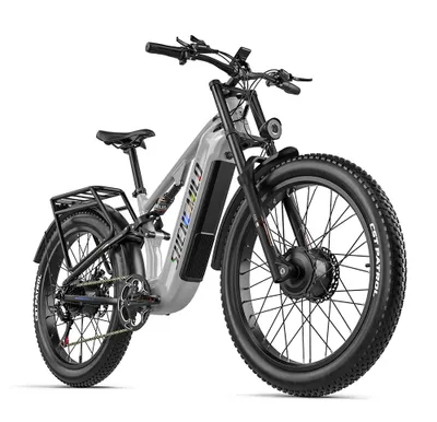 Produktbild von SHENGMILO S600 PRO Elektrofahrrad,48V 25AH,80-90 km,26×3.0 Zoll,2×80N.M,120 kg,Farbdisplay
