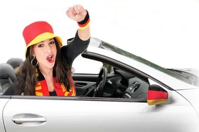 Produktbild von Autobikini, Spiegel-​Überzüge Fan, Halter, Autozubehör, Deutschland, WM, EM (Medium)