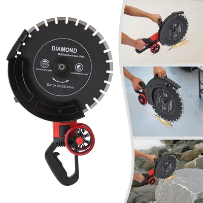 Imagen del producto de Sierra de hormigón eléctrica de 4000 W, con disco de corte de 16 pulgadas, para hormigón y ladrillo