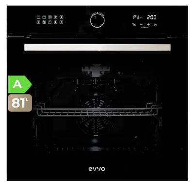 Produktbild von EVVO H30, Groß, Elektrischer Ofen, 3400 W, 81 l, 30 - 260 °C, Teleskopregalsystem