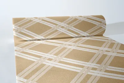 Produktbild von Airlaid Tischläufer Fabio in Naturbraun, 40 cm x 24 m , 1 Stück - Mank