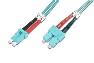 Produktbild von DIGITUS LWL Multimode OM 3 Patchkabel, LC / SC