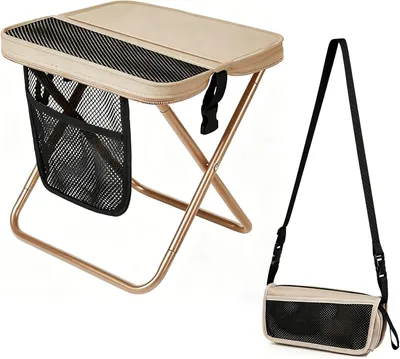 Obrázok produktu pre Skladacia stolička 31 cm, skladacia, prenosná, pre kempovanie