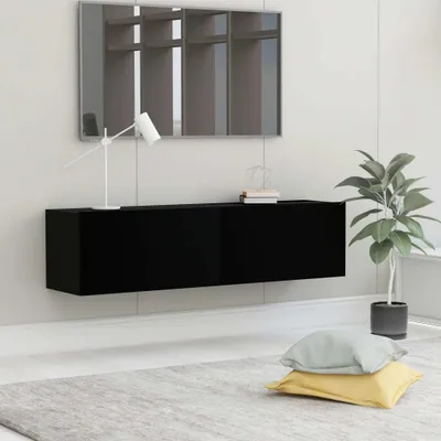 Produktbild von The Living Store TV-Schrank Schwarz 120x30x30 cm Holzwerkstoff