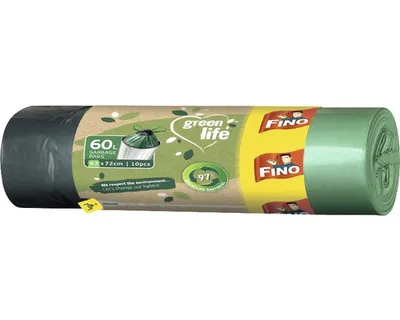 Obrázok produktu pre Vrecia na odpadky Green Life, zaťahovacie 60 L, 10 ks