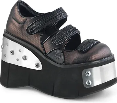 Produktbild von KERA-13 Damen Sandale von DemoniaCult, Schwarz-Zinn EU 39, US 9