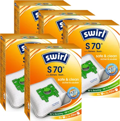 Produktbild von 5 x Swirl S 70 MP Plus AirSpace Staubsaugerbeutel Staubbeutel Microvlies