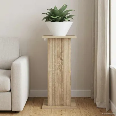 Productafbeelding van vidaXL Plantenstandaard, Sonoma-eikenhout, 30,5 x 30 x 60,5 cm, houtvezel