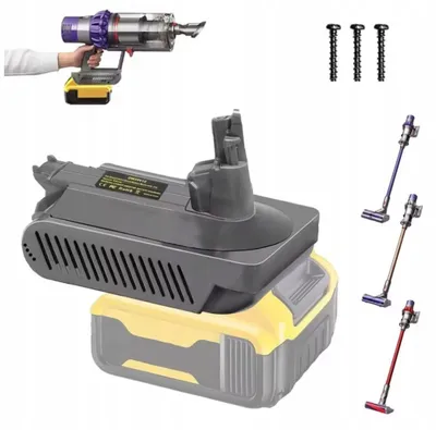 Productafbeelding van Adapter Vervanging Batterij – Dewalt 18V/20V/60V >4Ah | ABS Converter | Compatibel met Stofzuiger Dyson V10