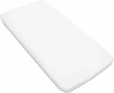 Produktbild von JUKKI 100% Baumwolle Spannbettlaken 120x60cm Baby Bettlaken Babybett Kinderbett [weiß]