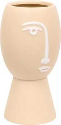 Produktbild von Vase pam gesicht 10,5x10,5x19,8cm - Atmosphera créateur d'intérieur