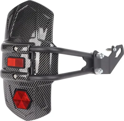Produktbild von Motorrad-Hinterrad-Kotflügel, Kohlefaser-Stil, Spritzschutz, universelle Motorrad-Umrüstung