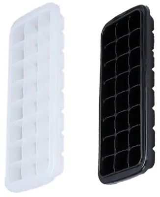 Produktbild von Eiswürfel-Formen Mit Deckel 24 Fächer Stapelbar Weichsilikon