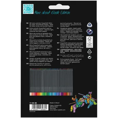Zdjęcie produktu dla FABER-CASTELL Buntstifte Black Edition 36er Kartonetui