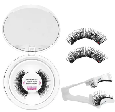 Produktbild von Magnetische Wimpern Wiederverwendbar mit Applikator, 4 Magnetpunkte, 1 Paar