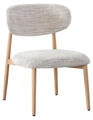 Imagen del producto de Juego de dos sillas de comedor estilo Japandi, color gris