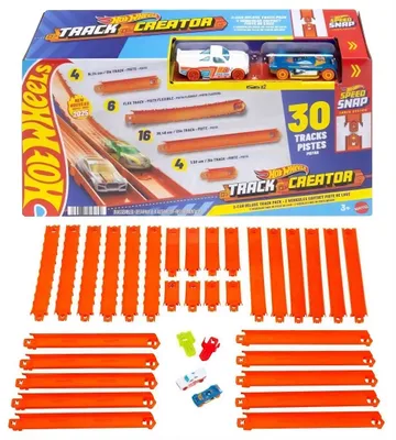 Obrázok produktu pre Hot Wheels Track Builder JDW42, Súprava vozidla a dráhy, 3 rok / roky, Plast, Viacfarebný