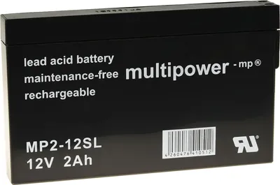 Produktbild von Powery Bleiakku (multipower) MP2-12SL 12V