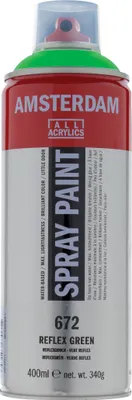 Produktbild von Amsterdam Sprühfarbe Spraydose hochpigmentiert 400 ml Reflexgrün 672
