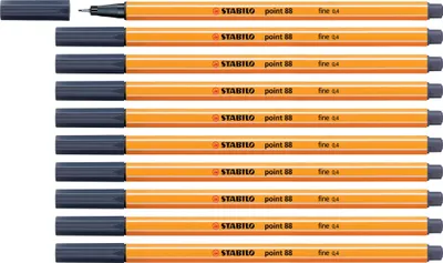 Produktbild von Fineliner - STABILO point 88 - Einzelstift - paynesgrau