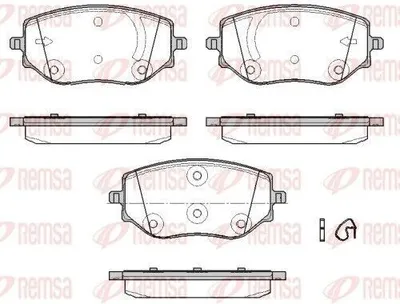 Produktbild von REMSA Bremsbeläge Satz Vorne Bremsklötze für DACIA Sandero III (BJI) 1887.00