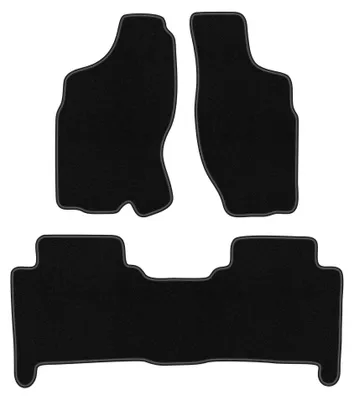 Produktbild von Velours-Fußmatten für Volkswagen Phaeton Long 2002-2012 (Limousine) – 4-tlg, Schwarz, passgenau – Wielganizator BASIC