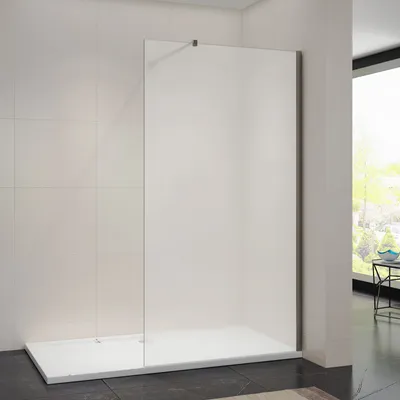 Zdjęcie produktu dla Kabina prysznicowa walk-in 100x200cm, ze stabilizatorem, z zakresem regulacji, kabiny z nanopowłoką