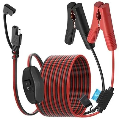 Zdjęcie produktu dla Kabel sae do zacisków krokodylkowych 15A włącznik wyłącznik samochodowy