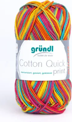 Produktbild von Gründl Wolle Baumwolle Quick print 50 g carneval multicolor