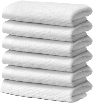 Productafbeelding van PromoHome® Set van 6 katoenen gezichtsdoeken – Extra absorberend en snel drogend – 30x30 cm