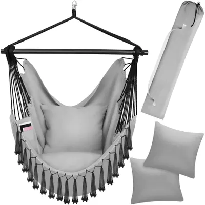 Obrázek produktu pro tectake® Malika závěsné křeslo včetně tašky na přenášení, cca 100 x 150 x 150 cm