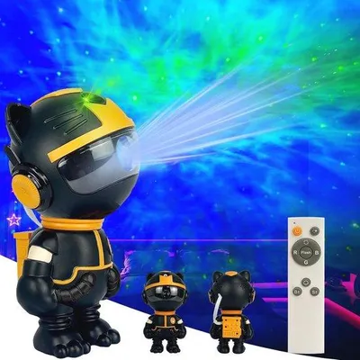 Productafbeelding van Nachtlampprojector voor Kinderen - 360° Rotatie Sterrenprojector met Afstandsbediening